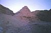 Ancient mud hill in the desert