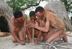 San / Bushmen tribe of Botswana